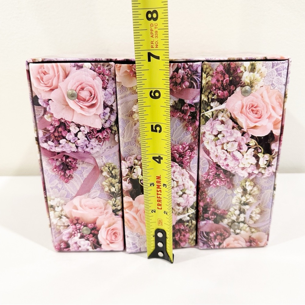 Vintage 1998 Floral Flower Decorative Picture Album Box Set of 3 - Picture 3 of 9